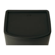 Mainstays Kitchen Trash Can, 11 Gallon Plastic Garbage Bin with Lift Top Lid, Black