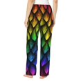 thumbnail image 2 of Bixox Women's Dragon Scales Patterned Pajama Pants Loungewear, 2 of 5