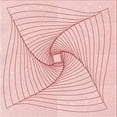 thumbnail image 1 of Ahgly Company Machine Washable Indoor Square Transitional Pastel Red Pink Area Rugs, 7' Square, 1 of 7