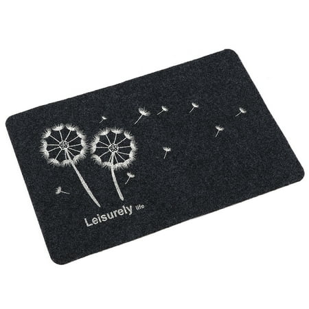 Dirt Collecting Door Mats Large Indoor/Outdoor Doormat Non Slip Heavy Duty Front Entrance Door Mat Rug, Outside Patio, Inside Entry Way, Catches Dirt Dust Snow & Mud - Black ()