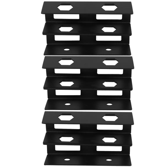 Double-layer Stand under Desk Laptop Mount Organizer Holder Metal Bracket Iron Rubber