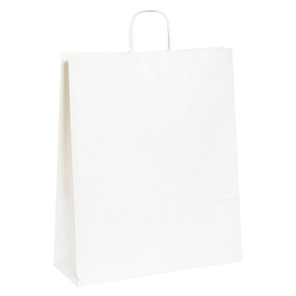 Box Partners Paper Shopping Bags 16" x 6" x 19 1/4" White 200/Case BGS110W