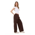 thumbnail image 3 of Forever 21 Women's Brown Cargo Oversized Wide-Leg Sweatpant, Cargo Pocket Design for Athleisure & Lounging,XL, 3 of 6