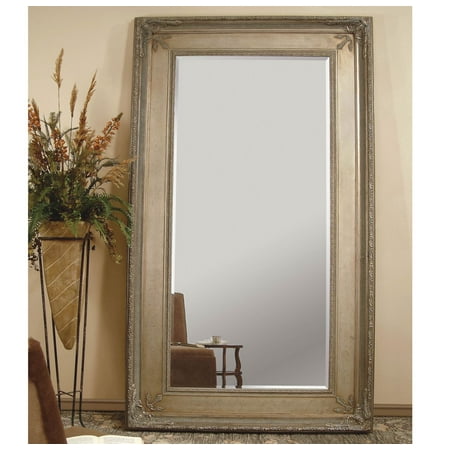 Bassett Old World Prazzo Leaner Mirror In Antique Silver