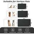 thumbnail image 3 of Pet Feeding Mat - Dark Grey Absorbent Dog Mat for Food and Water, No Stains Cat Bowl Mat, Easy to Clean Pet Placemats, Quick Dry Dog Water Dispenser Mat for Messy Drinkers 18"x28", 3 of 4