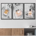 thumbnail image 3 of wall26 Framed Canvas Print Wall Art Set Duotone French Parisian Perfume Bottles Fashion Nature Photography Modern Art Floral Decorative Relax/Calm for Living Room, Bedroom, Office - 16"x24", 3 of 5