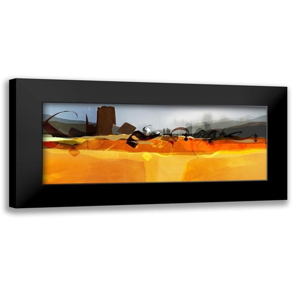 Abbas, Helen 18x9 Black Modern Framed Museum Art Print Titled - Sahara I