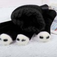 thumbnail image 6 of AuroraX Warm Cute Convertible Knit Fingerless Gloves Wool Soft Winter Gloves Blend Open Finger Stylish Glove for Women, 6 of 6
