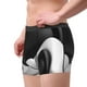 thumbnail image 2 of Fotbe Black White Fluid Sculpture Calzoncillos Tipo Boxer con Bolsa de Soporte Total para Hombre, X-Temp Fresco, Transpirable y de Secado Rápido-Medium, 2 of 5
