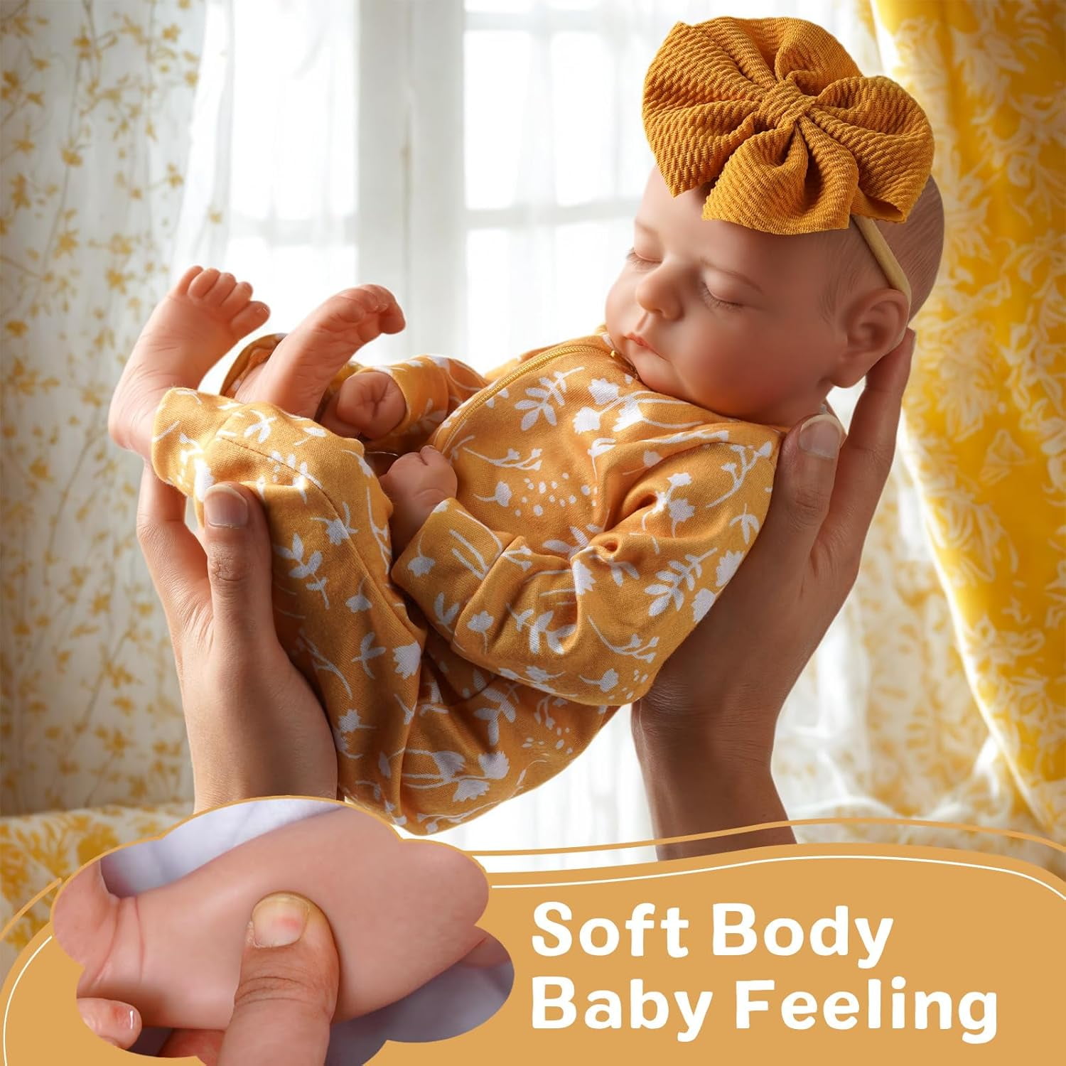 BABESIDE 20-Inch Soft Cloth Body lifelike Baby Doll Boy Dolls with Accessories Gifts for Kids 3+