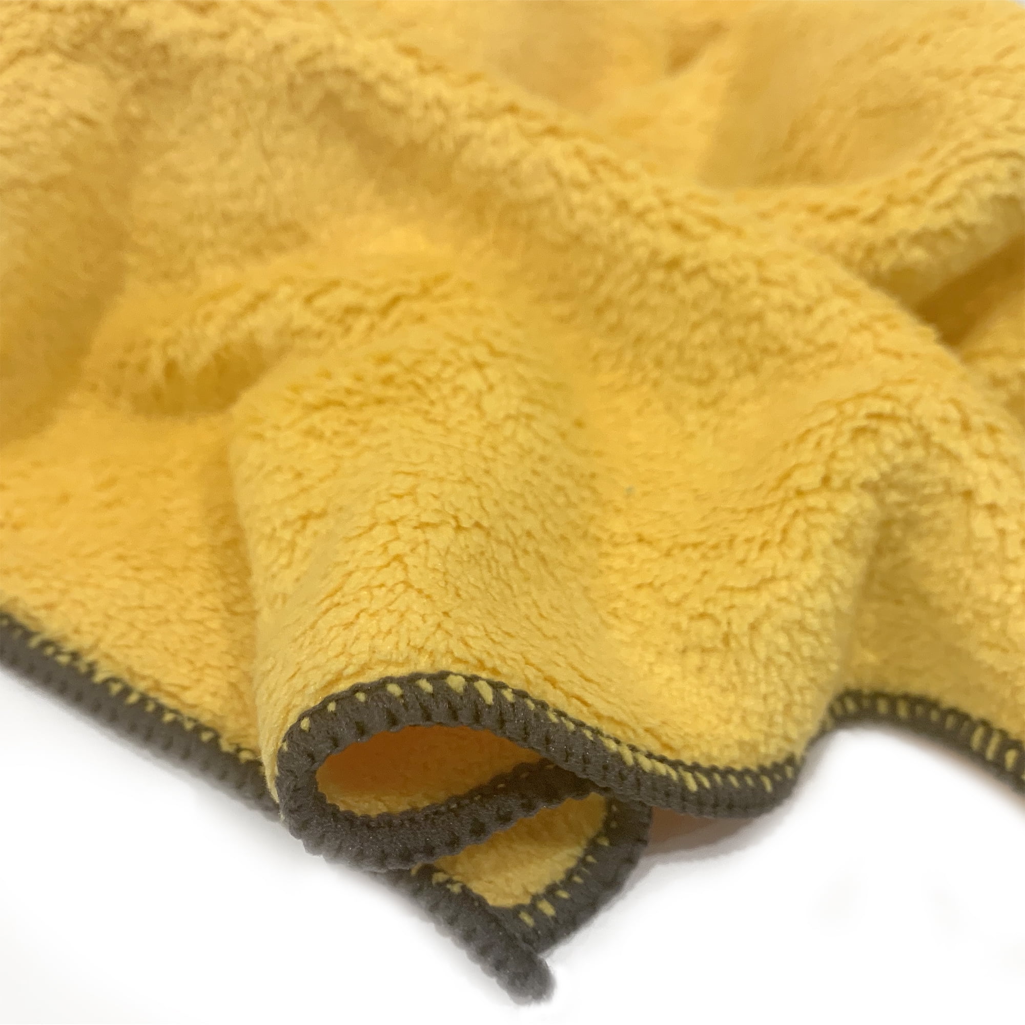 Auto Drive Coral Fleece Multi-Purpose Microfiber Towel, Cleaning, Detailing, 8pk, Blue & Yellow