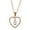 Rose Gold, variant on CILENON Letter Necklace 26 Letter Zircon Heart Necklace Jewelry Love Pendant Necklace (Rose Gold,S)