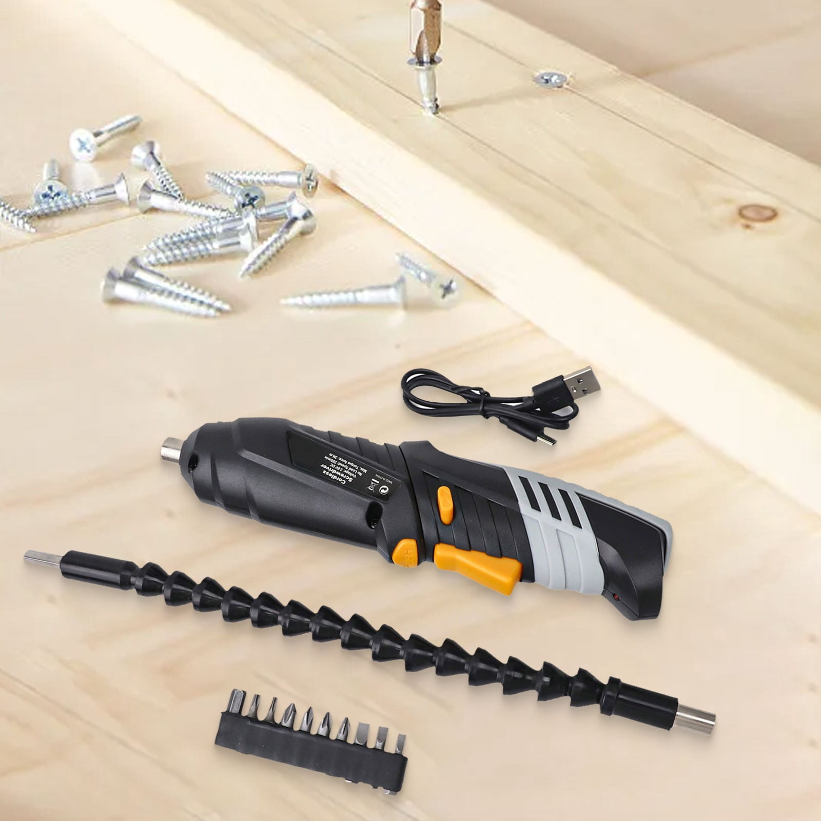 BTOER Electric Driver Screwdriver USB Rechargeable Cordless Wireless Drill Driver