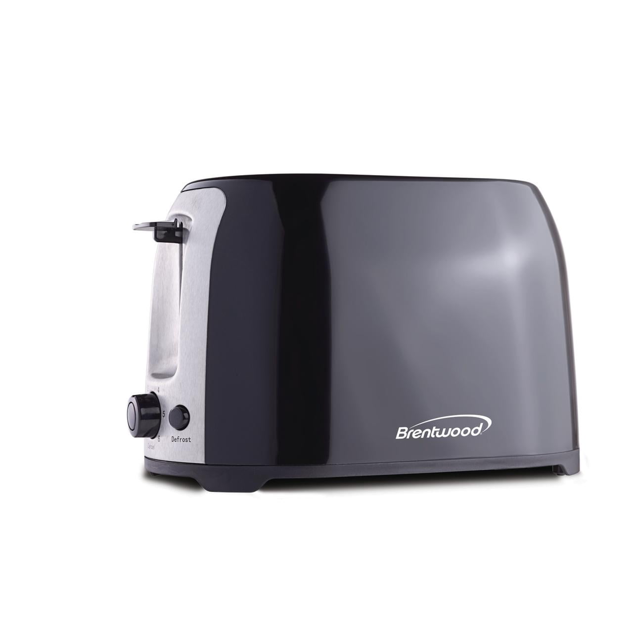 Brentwood 2-Slice Cool-Touch Toaster with Extra-Wide Slots (Black), TS-292BPT