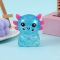 thumbnail image 4 of Coollooc Salamander Stress Relief Toys, Squeeze Axolotl Sensory Fidget Toys, Stress Relief Axolotl Malt Sugar Ball, Party Favors Cute Animal Squeeze Toys, Birthday Gift(Blue), 4 of 9