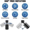thumbnail image 2 of Swivel Kitchen Sink Aerator with Dual-function 2-Flow Sprayer, 360 Degree Swivel for Optimal Flexibility, Chrome Brass Shell for Rust-proof Durability, 2 of 5