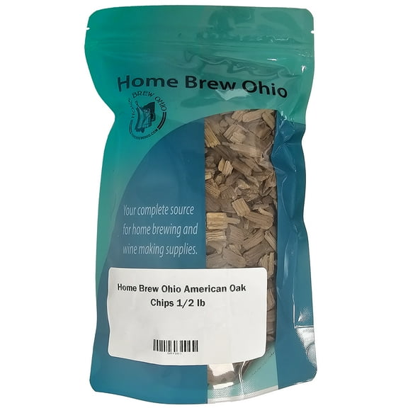 American Toasted Oak Chips for Spirits/Wine/Brewing, 1/2 lb