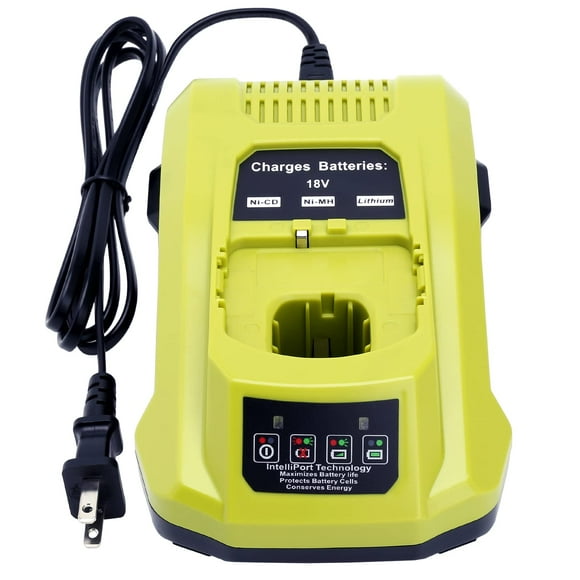 Cargador de batería Biswaye P117 compatible con Ryobi 12-18 V