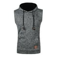 thumbnail image 2 of aidice Mens Hooded Tank Tops Sleeveless Regular Fitting Spring Summer Athletic Running T Shirts, 2 of 4