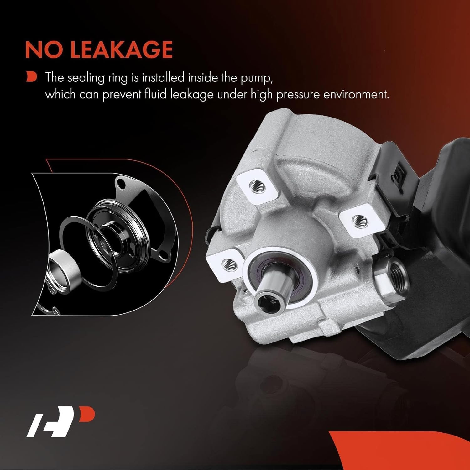 Power Steering Pump With Pulley & Reservoir For 2011-2015 Chevy Silverado 2500/3500 HD & GMC Sierra 2500 HD