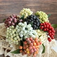 thumbnail image 6 of GadgetVLot Artificial flowers and fruits bunch branches Christmas decoration flower arrangement accessories, 6 of 22