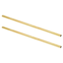 2Pcs Brass Round Tube, 11mm OD 0.5mm Wall Thickness 300mm Length Seamless Tubing
