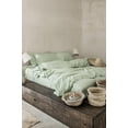 thumbnail image 2 of Pavish Export Linne Duvet Cover Sage Green Washed Bedding Donna Quilt Cover Set With 2 Pillow Case Button Queen, 2 of 4