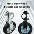 thumbnail image 3 of Gate Wheel for Metal Swing Gate, Gate Support Wheel for Chain Link Fence Prevent Gate From Dragging, 6in Fence Gate Wheel 500lbs Bearing Universal Gate Caster Wheel for All Terrain, 3 of 7