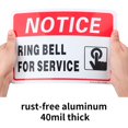 thumbnail image 3 of 2-Pack Anneau Cloche pour Signe de Service, 10 "x 7".04" Signe Réfléchissant en Aluminium Rouille Sans Aluminium-Uv Protégé et Résistant aux Intempéries, 3 of 4