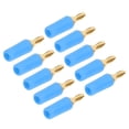 thumbnail image 4 of 10PCS J.10007 2.5mm Brass Banana Plug Gold Plated Banana Plug Connector Instrument Test PlugBlue, 4 of 5