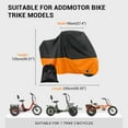 thumbnail image 2 of ADDMOTOR Adult Tricycle Cover Electric Trike Covers, Bike Covers waterproof Storage Outdoor for 2 bikes, 210D Heavy Duty Dust Wind Proof Bicycle Cover, 2 of 9