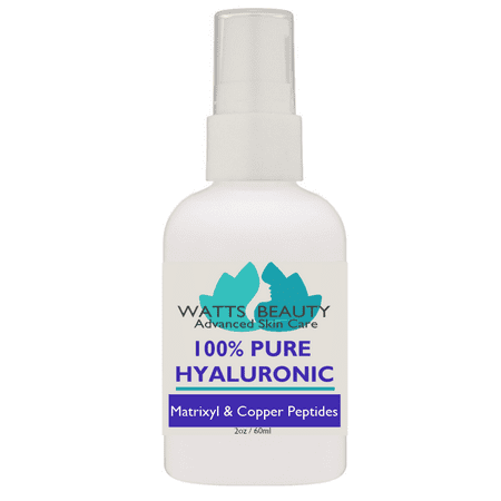 Watts Beauty 100% Pure Hyaluronic Acid Peptide Wrinkle Serum, 2
