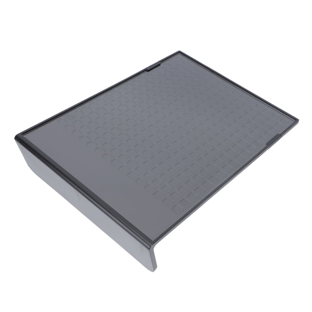OULII 1Pcs Sign Holder Stand Menu Price Rack Black Vertical Tab Shape For Merchant Reception