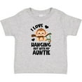 thumbnail image 3 of Inktastic Monkey I Love Hanging out with My Auntie Boys or Girls Baby T-Shirt, 3 of 5