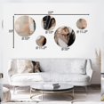 thumbnail image 4 of Designart "Beyond Boundaries Brown and Black V" Abstract Metal Wall Art Set of 5 Piece, 4 of 5