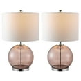thumbnail image 4 of SAFAVIEH Lonni 22.5 in. H Sphere Glass Table Lamp, Smoked Grey, 4 of 11