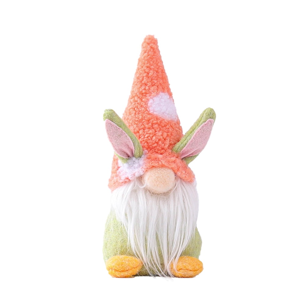 Kepooman Kids 9" Handmade Plush Bunny Gnome Doll for Decor Gifts, Pink Kepooman Kids 9" Handmade Plush Bunny Gnome Doll for Decor Gifts, Pink