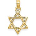 thumbnail image 3 of 10K Yellow Gold Polished Star Of David Charm - 18.4mm, 3 of 6