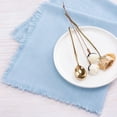 thumbnail image 2 of Holzlrgus Handmade Cloth Napkins Bulk 18"x18" Cotton Linen Dinner Napkins Rustic Cheesecloth Table Napkins for Wedding Party Baby Shower Set of 4 Blue, 2 of 5