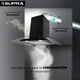 thumbnail image 5 of Campana de Pared Supra con Cristal Curvo de 76cm, 5 of 10