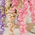 thumbnail image 5 of Small Artificial Flowers Centerpieces Table Decor, Flower Arrangements for Home Decor Indoor Fake Flower Bouquet for Shelf Kitchen Dining Room Office Wedding E-1PC orange, 5 of 7