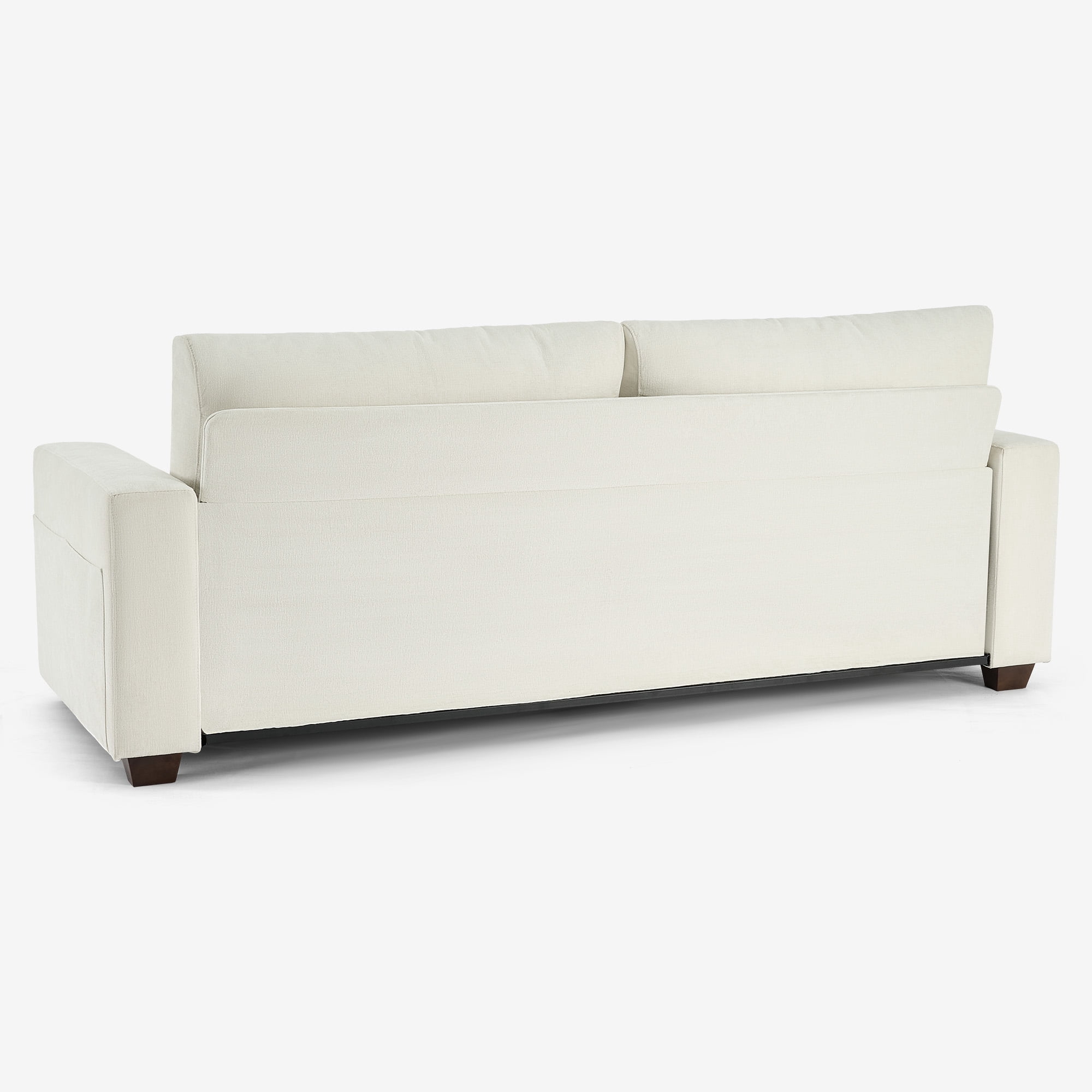 Bestco 86.6" Upholstery Sofa 3 Seater Modern Couch with Deep Seats for Living Room Beige