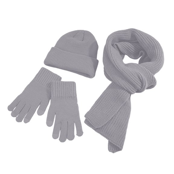 Stay Cozy All Winter Long With This Ultra Soft Knit Scarf and Hat Set Perfect For Layering in Cold Weather