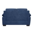 thumbnail image 6 of Lexicon Holleman Textured Fabric 2-Piece Upholstered Sofa Set in Blue, 6 of 12