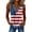 Red, variant on Fashion July 4th Sleeveless Tank Tops for Women Colorful Stars And Stripes Denim Trim Flag Print Vest Daily Wear Casual V Neck Summer Women's Patriotic Tops(Size S Color Blue)