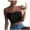 Black, variant on SHenli Womens Double Lined Tank Tops Ruched Cap Basic Sleeveless Shirts Ribbed Knit Loose Work Tees