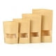 thumbnail image 4 of Bolsa Stand Up Pouch Kraft Ventana De Pie Zipper 60gr 50pcs, 4 of 8
