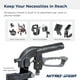 thumbnail image 5 of Andador plegable Drive Medical Nitro Sprint con asiento, ligero y de altura, con ruedas grandes, plegable, de cuatro ruedas, color negro, 5 of 5