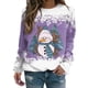 thumbnail image 1 of New Christmas Moose Print Ladies T-shirt Cotton Kawaii Cartoon Style Sweater Autumn O Neck Oversized Long Sleeve Female Pullover, 1 of 4