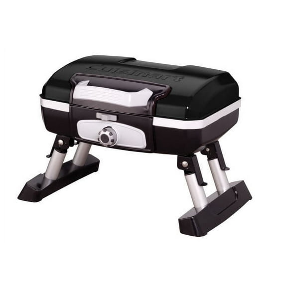 Cuisinart Petite Gourmet Portable Gas Grill, Compact & Lightweight Tabletop Small Grill for BBQs, Camping, Tailgates & Small Spaces